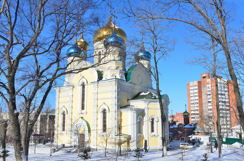 康辉旅游网【哈尔滨、海参崴双飞七日游】多地出发 东北当地起止 金角湾、海参崴火车站、海参崴港口、东正教堂、列宁纪念碑0